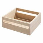 Škatla za shranjevanje iz lesa pavlovnije iDesign Eco Handled, 25,4 x 25,4 cm
