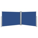 vidaXL Zložljiva stranska tenda modra 120x1000 cm