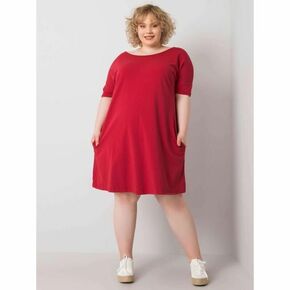 BASIC FEEL GOOD Ženska plus velikost obleka BELLAMY burgundska RV-SK-6639.02X_364869 2XL