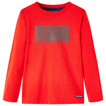 vidaXL Otroška majica z dolgimi rokavi rdeča 104