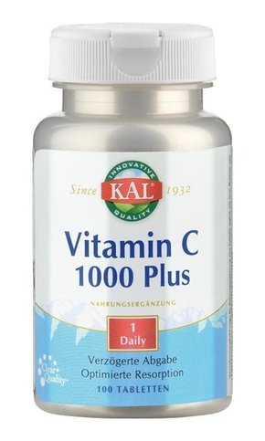 KAL Vitamin C 1000 Plus S/R - 100 tabl.