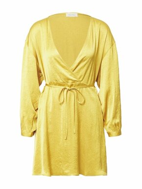 Obleka American Vintage rumena barva