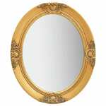 shumee Stensko ogledalo v baročnem stilu 50x60 cm zlato