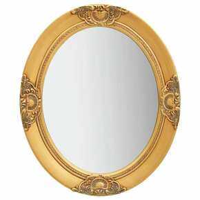 Shumee Stensko ogledalo v baročnem stilu 50x60 cm zlato