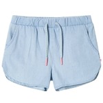 vidaXL Otroške kratke hlače nežna džins modra 104