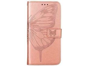 Chameleon Samsung Galaxy A55 5G - Preklopna torbica (WLGO-Butterfly) - roza-zlata