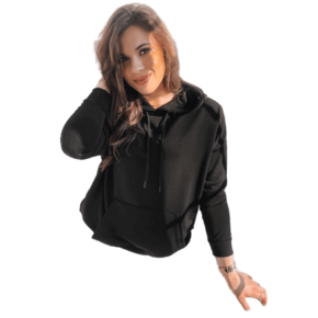 Dstreet Ženski pulover BIGI črn by1180 S