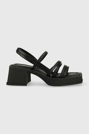 Usnjeni sandali Vagabond Shoemakers Hennie črna barva - črna. Sandali iz kolekcije Vagabond Shoemakers. Model izdelan iz naravnega usnja.