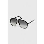 Sončna očala Tom Ford moška, črna barva, FT1061_6401B - črna. Sončna očala iz kolekcije Tom Ford. Model s toniranimi stekli in okvirji iz plastike. Ima filter UV 400.