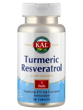 KAL Turmeric Resveratrol - 30 tabl.