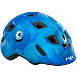 MET Hooray Blue Monsters/Glossy S (52-55 cm) Otroška kolesarska čelada