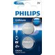 Philips baterija CR2032, 3 V, 2 kosa