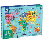 Mudpuppy Geografija Uganka - Svet zemljevid (78 računalnik) / Zemljevid na spletnem mestu svet