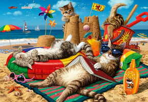 WEBHIDDENBRAND ANATOLIAN Puzzle Mačke na plaži 260 kosov