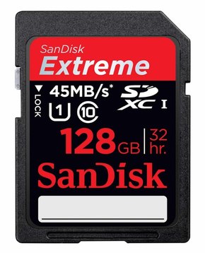 SanDisk SDXC 128GB spominska kartica