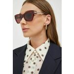 Sončna očala Michael Kors ženski, bordo barva - bordowy. Sončna očala iz kolekcije Michael Kors. Model z enobarvnimi stekli in okvirji iz kombinacije kovine in plastike. Ima filter UV 400.