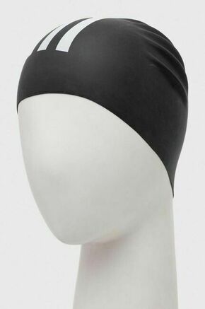 Plavalna kapa adidas Performance črna barva - črna. Plavalna kapa iz kolekcije adidas Performance. Model izdelan iz silikona.