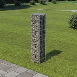 Gabionska stena s pokrovi iz pocinkanega jekla 20x20x100 cm
