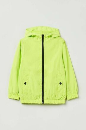 Otroška jakna OVS zelena barva - zelena. Otroški jakna iz kolekcije OVS. Nepodložen model