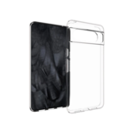 Gumiran ovitek (TPU) za Google Pixel 8 Pro, prozoren svetleč