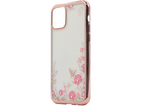 Chameleon Apple iPhone 11 Pro - Gumiran ovitek (TPUE) - roza rob - roza rožice