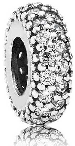 Pandora Ločena kroglica s kristali 791359CZ srebro 925/1000