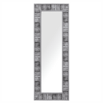 Beliani Stensko ogledalo 50 x 130 cm sivo-belo ROSNOEN