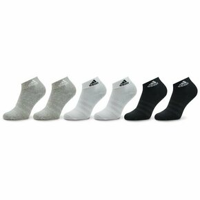 Unisex nizke nogavice adidas Thin and Light Sportswear Ankle Socks 6 Pairs IC1307 medium grey heather/white/black