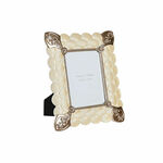 NEW Okvir za fotografije DKD Home Decor 22,8 x 2,6 x 28,6 cm Kristal Baker Bela Resin Romantično