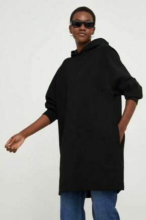Obleka Answear Lab črna barva - črna. Obleka iz kolekcije Answear Lab. Model izdelan iz elastične pletenine. Model iz izjemno udobne