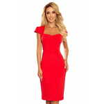 Numoco Ženska obleka 318-1, rdeča, XL
