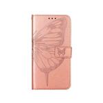 Chameleon Samsung Galaxy A14 4G/5G - Preklopna torbica (WLGO-Butterfly) - roza-zlata