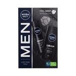 Nivea Men Deep Revitalizing Duo Set gel za prhanje Deep Clean 250 ml + antiperspirant sprej Deep Black Carbon 150 ml za moške