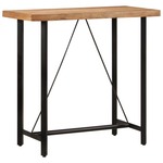vidaXL Barska miza 110x55x107 cm trden akacijev les in železo
