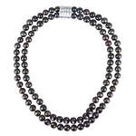 JwL Luxury Pearls Dvojna ogrlica iz pravih črnih biserov JL0657