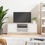Vidaxl TV omarica visok sijaj bela 102x30x37,5 cm inženirski les