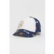 Otroška bombažna kapa United Colors of Benetton mornarsko modra barva - mornarsko modra. Otroška kapa s šiltom vrste baseball iz kolekcije United Colors of Benetton. Model izdelan iz vzorčaste tkanine.