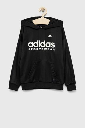 Otroški pulover adidas FT črna barva