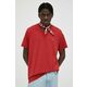 Bombažna kratka majica Levi's rdeča barva - rdeča. Kratka majica iz kolekcije Levi's, izdelana iz pletenine, prijetne na otip. Model iz izjemno udobne bombažne tkanine.
