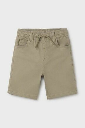 Otroške kratke hlače Mayoral soft bež barva - bež. Otroške kratke hlače iz kolekcije Mayoral. Model izdelan iz gladke tkanine.
