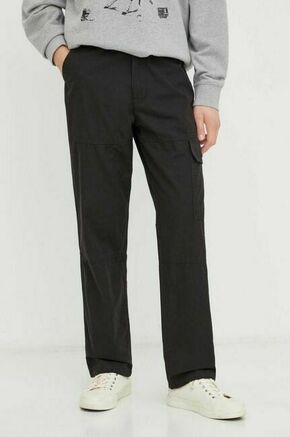 Bombažne hlače Levi's PATCH POCKET CARGO črna barva - črna. Hlače iz kolekcije Levi's. Model izdelan iz enobarvne tkanine. Model iz izjemno udobne bombažne tkanine.