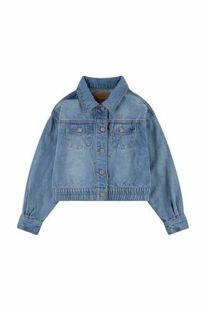 Otroška jeans jakna Levi's - modra. Otroški jakna iz kolekcije Levi's. Nepodložen model