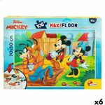 otroške puzzle mickey mouse dvostransko 108 kosi 70 x 1,5 x 50 cm (6 kosov)
