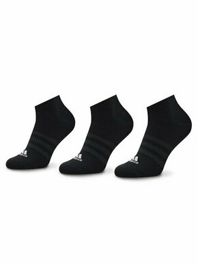 Set 3 parov unisex nizkih nogavic adidas Thin And Light IC1336 Black/White