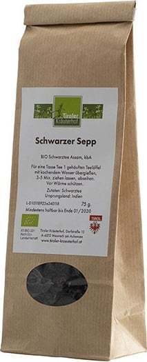 "Tiroler Kräuterhof Črni čaj Assam ""Schwarzer Sepp"" - 100 g"