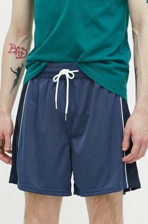 Kratke hlače Abercrombie &amp; Fitch moški - modra. Kratke hlače iz kolekcije Abercrombie &amp; Fitch. Model izdelan iz prožnega materiala