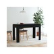 VIDAXL Jedilna miza črna 120x60x76 cm iverna plošča