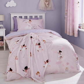 Rožnata/vijolična otroška odeja iz mikropliša 130x170 cm Dancing Fairies – Catherine Lansfield