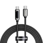 BASEUS Kabel USB-C za prikazovalnik USB-C, 100 W, 2 m (črn)