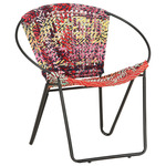 shumee Okrogel stol, večbarven, iz tkanine chindi